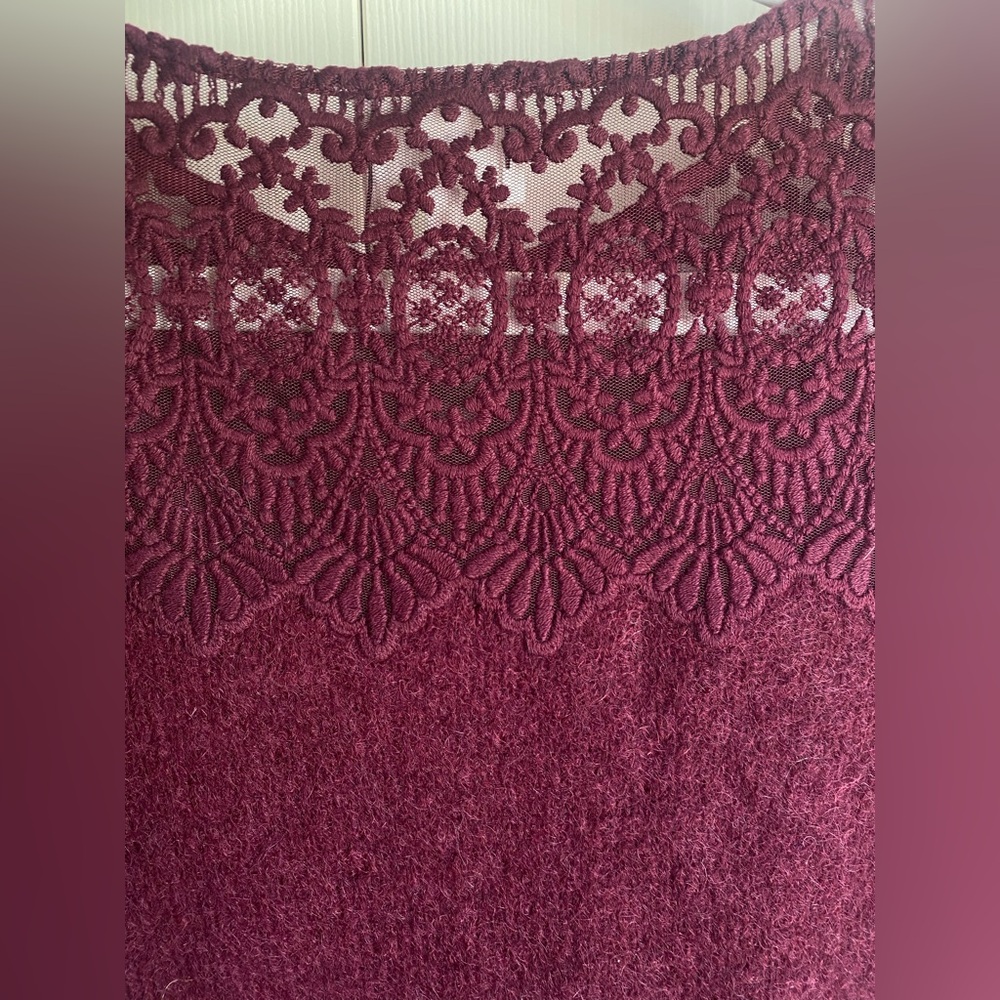 Sézane Pull Grace sweater in prune - Picture 8 of 11